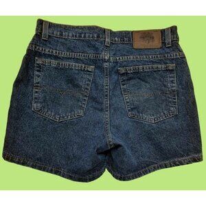 Vintage 90s Lois Denim Jean Shorts Size 30 Medium Wash Cotton High Waisted
